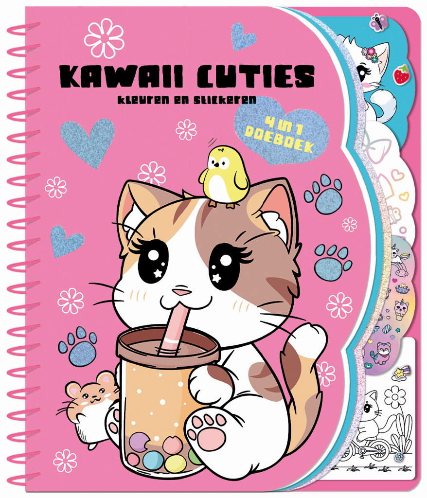 Kawaii Cuties 4-in-1 Doeboek